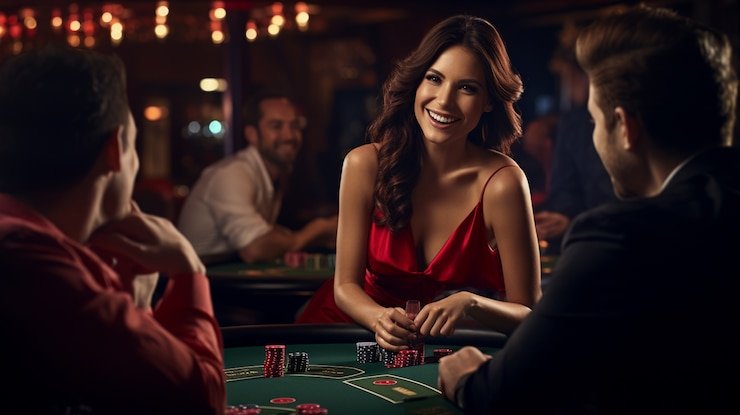 Meja blackjack CQ9 dengan dealer profesional dan tampilan kartu yang jelas